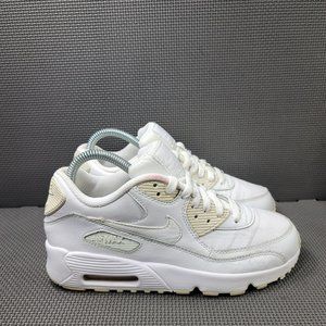 Womens Sz 8 White Nike Air Max 90 LTR Sneakers